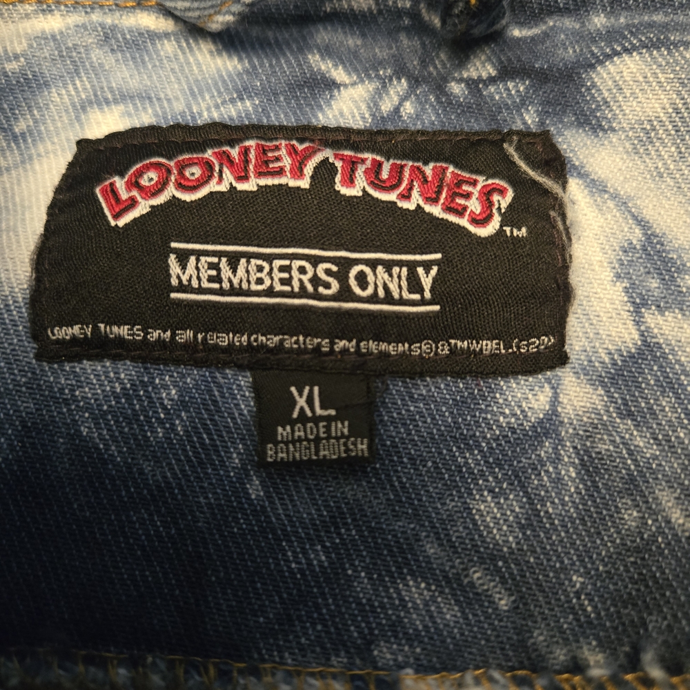 Warner Bros. Blue Tie-Dye Denim Jacket - Picture 3 of 11